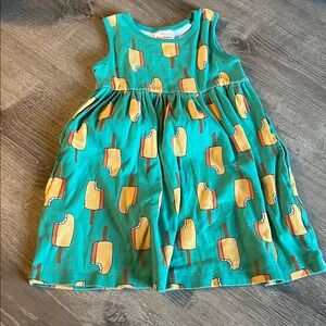 Hanna Andersson Teal and Orange Dress